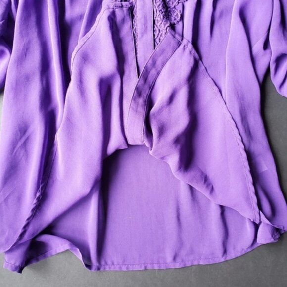 Gianni Bini Purple Flowy Blouse - Picture 5 of 8
